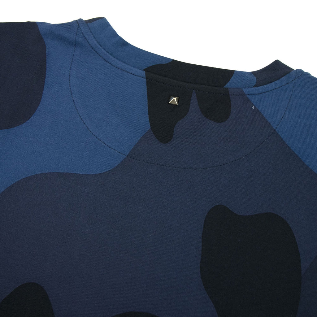 Valentino Macro Camouflage T-shirt Blue Camo