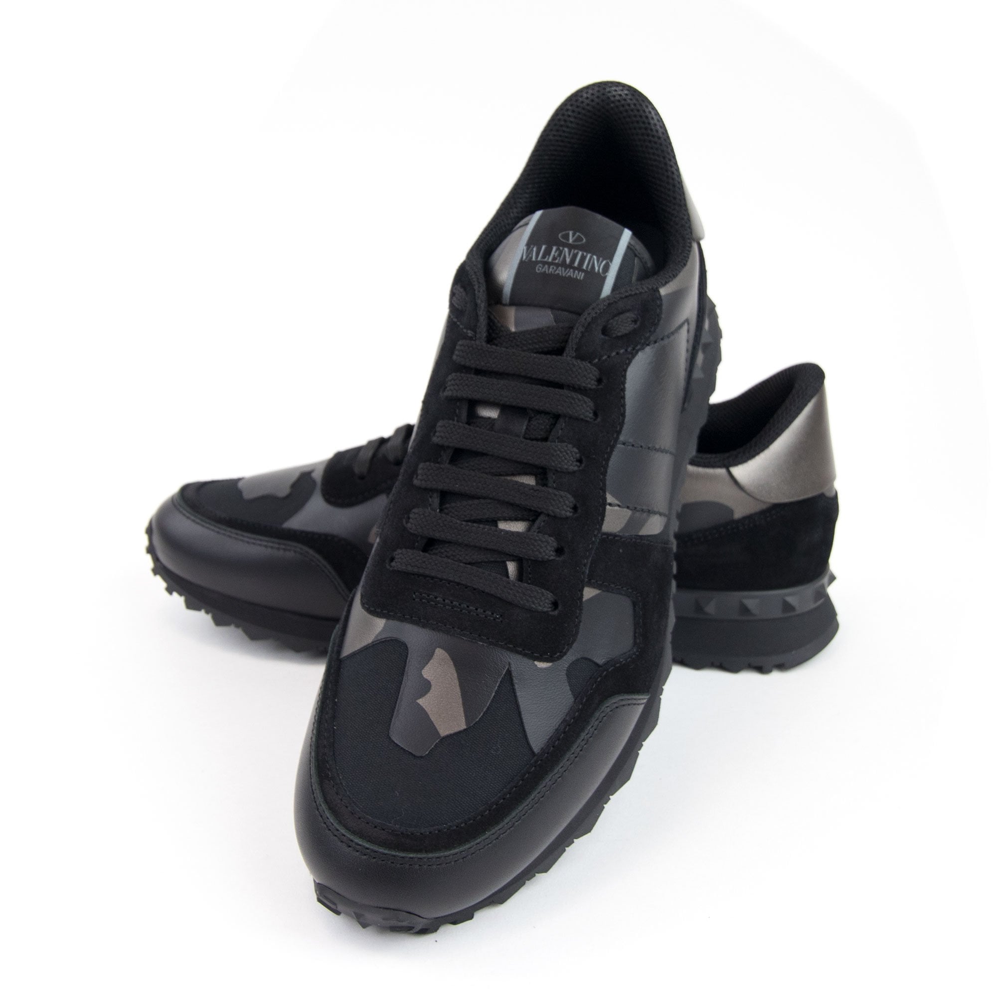 Valentino Camo Rockrunner Sneaker Bronze