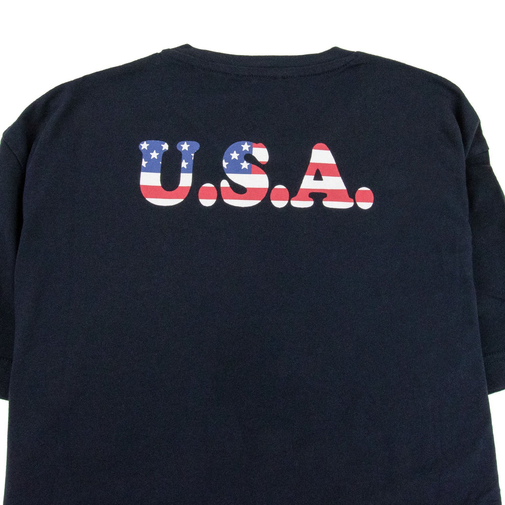 EA7 Train Calcetto Large Flag Logo T-shirt Indigo