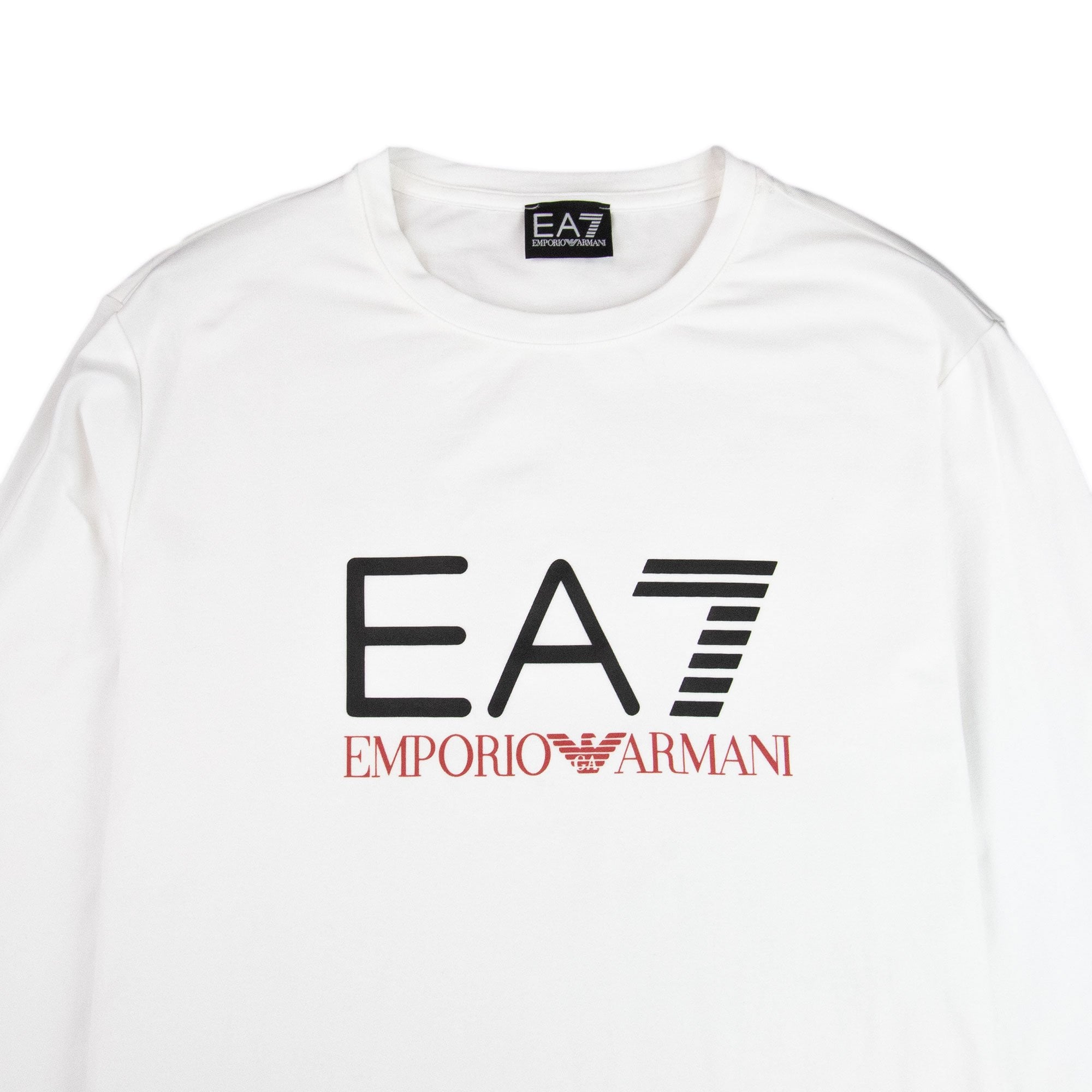 EA7 Train Graph Large Logo Long Sleeve T-Shirt White