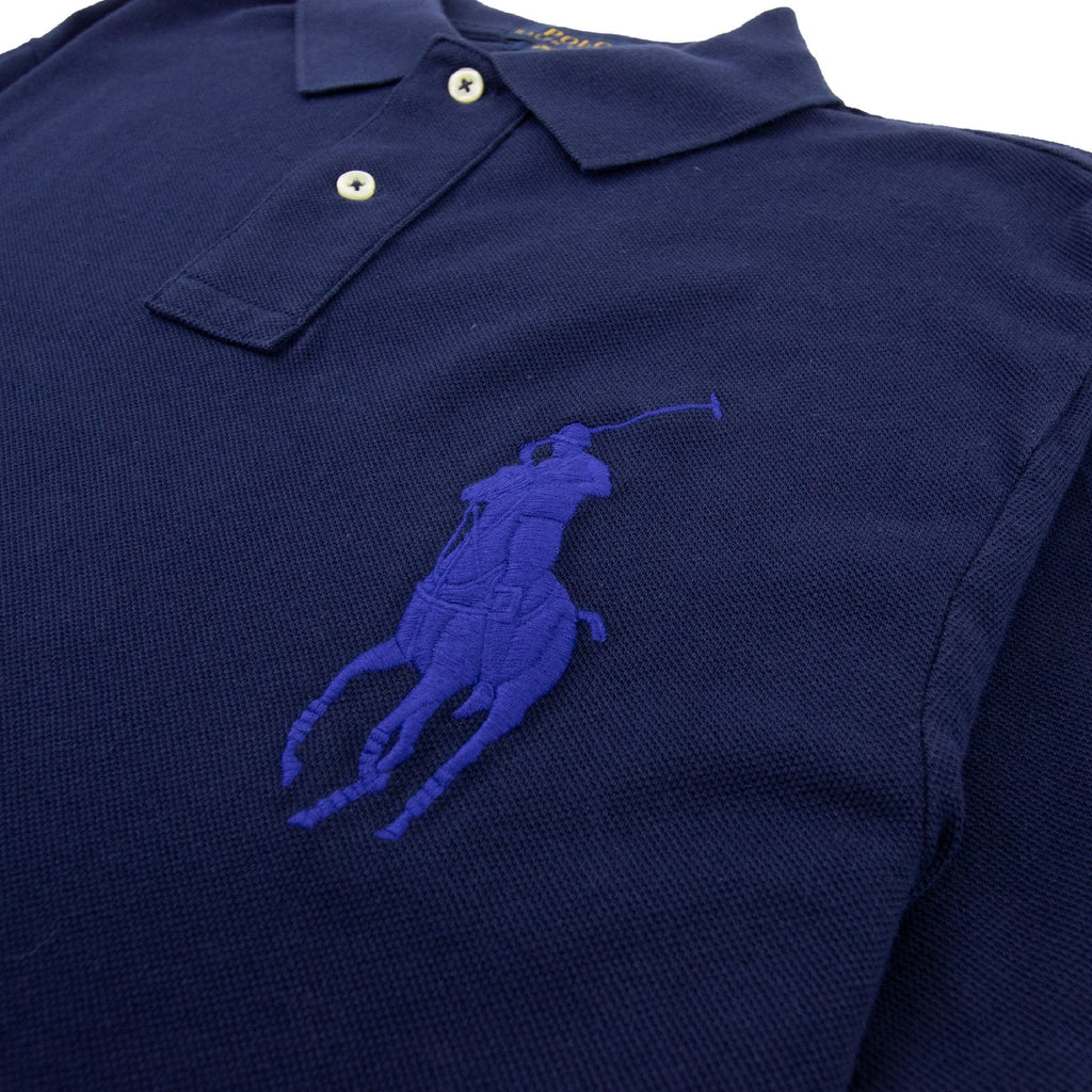 Polo Ralph Lauren Slim Fit Big Pony Short Sleeve Polo 3 On Sleeve Navy/royal