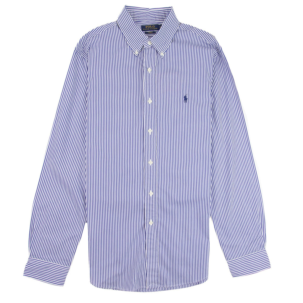 Polo Ralph Lauren Wersm Stripe Slim Fit Long Sleeve Shirt Blue/white