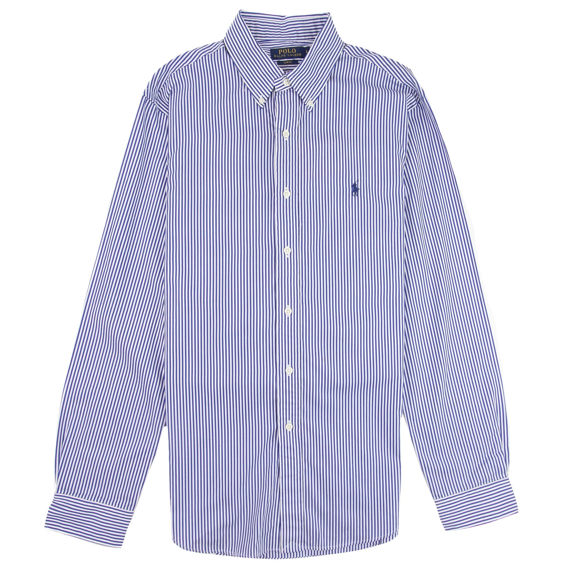 Polo Ralph Lauren Wersm Stripe Slim Fit Long Sleeve Shirt Blue/white