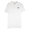 True Religion Short Sleeve Leather Logo Polo White