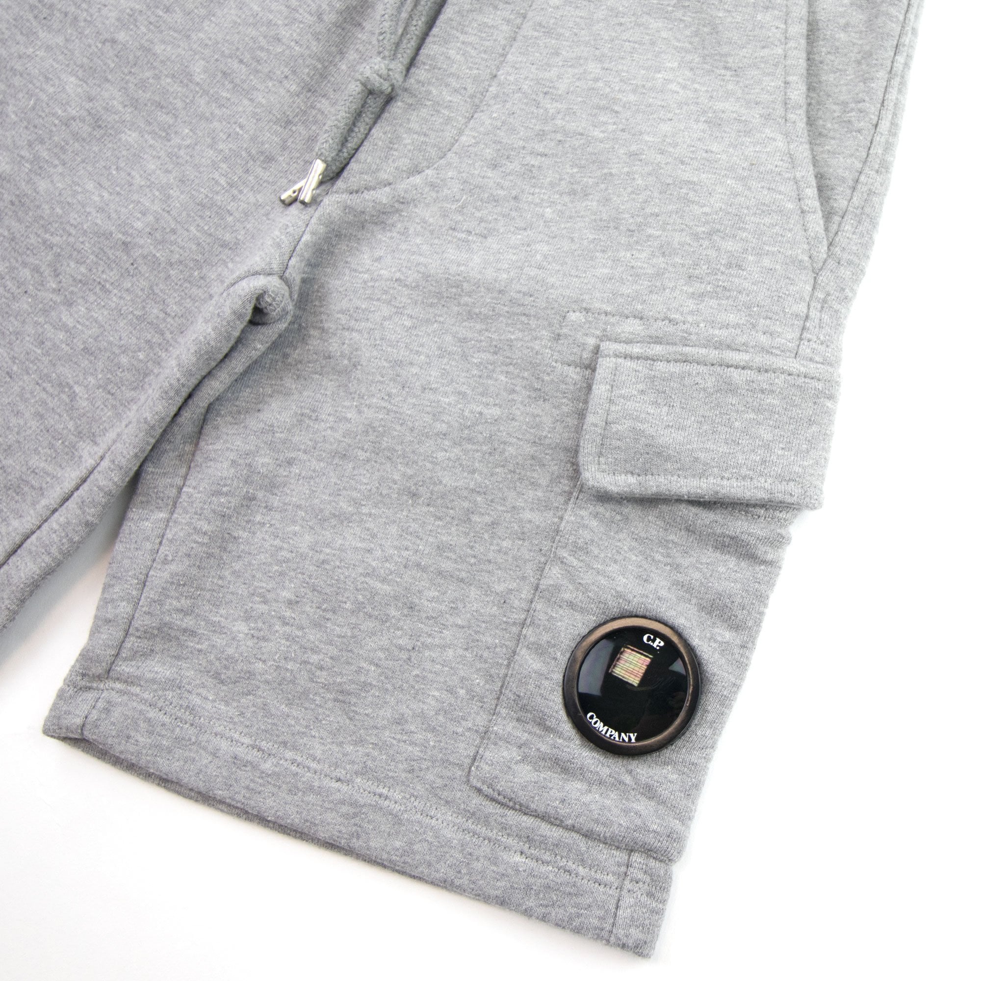 CP Company Undersixteen Grey Lens Logo Bermuda Shorts Grey M93