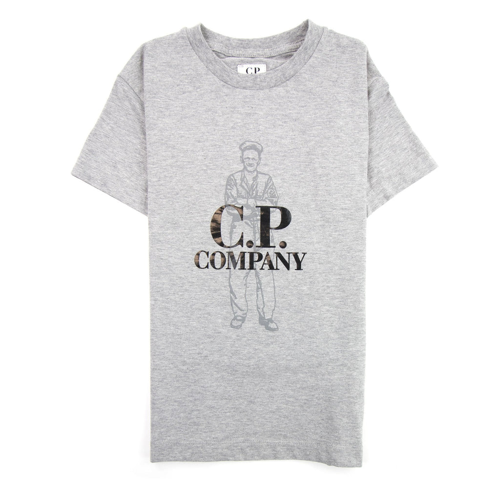 CP Company Undersixteen Worker Logo T-shirt Grey M93