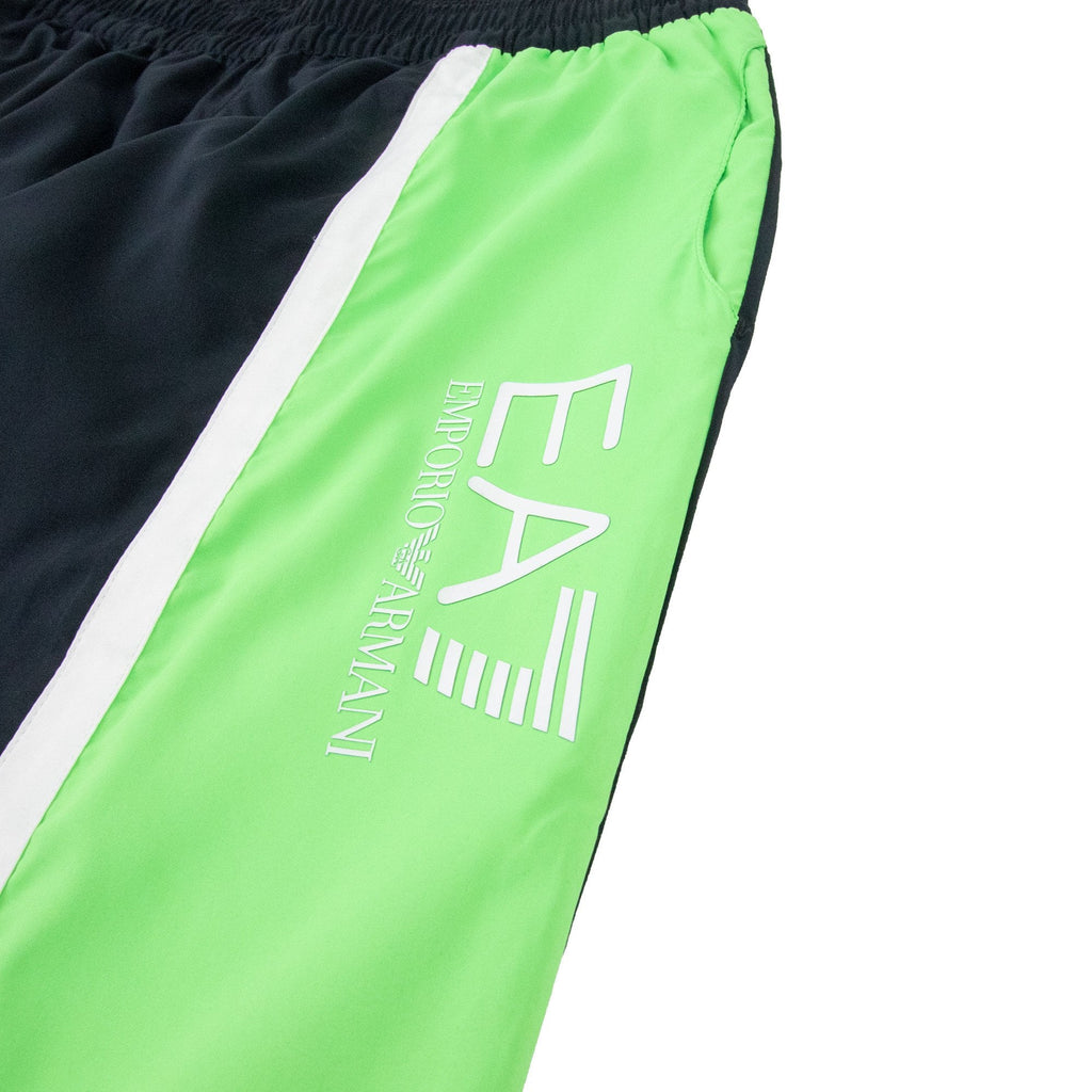EA7 Train Colour Block Tracksuit Indigo/green
