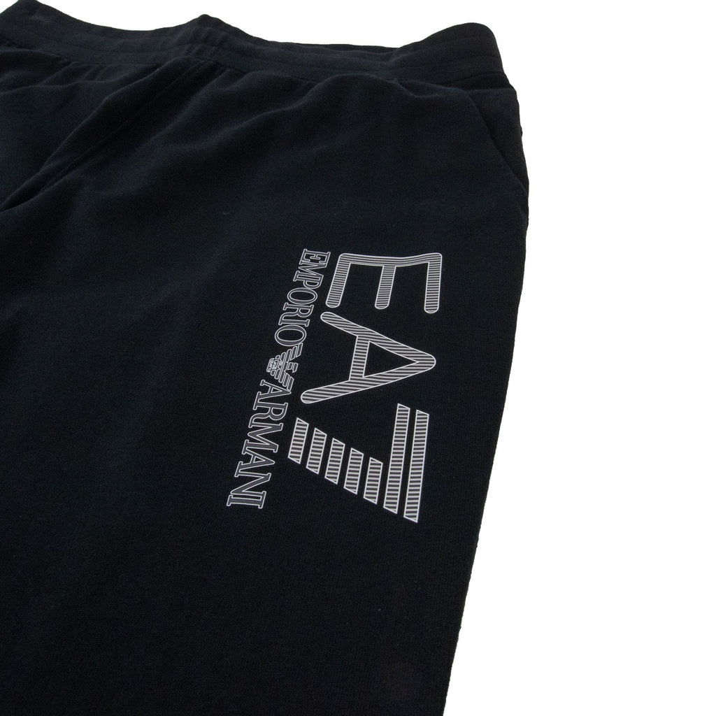 EA7 Hooded Zip Up Large Logo Tracksuit Black