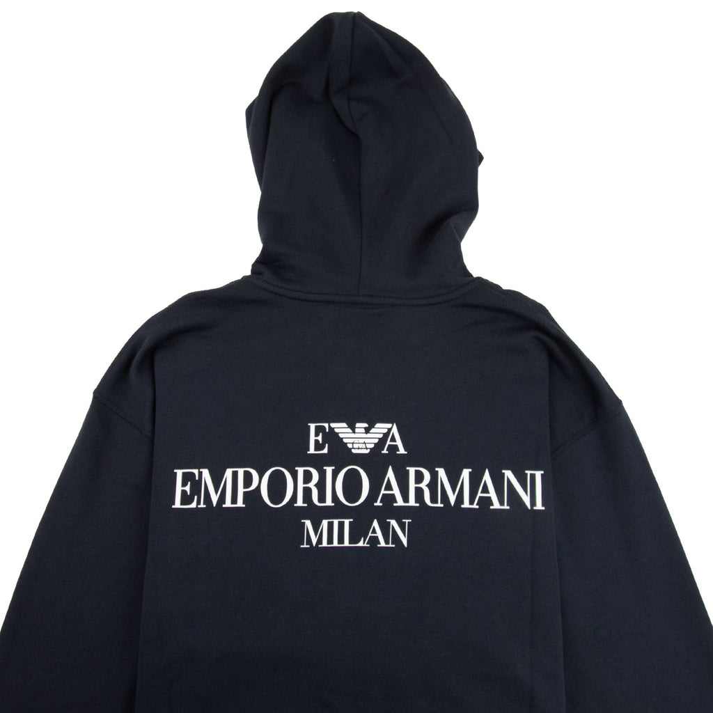 Emporio Armani Front Pocket Zip Up Hoody Navy 0920