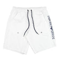 Emporio Armani Side Logo Swim Shorts White