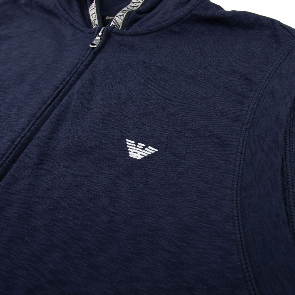 Emporio Armani Sleeveless Hoody Navy Blue 935