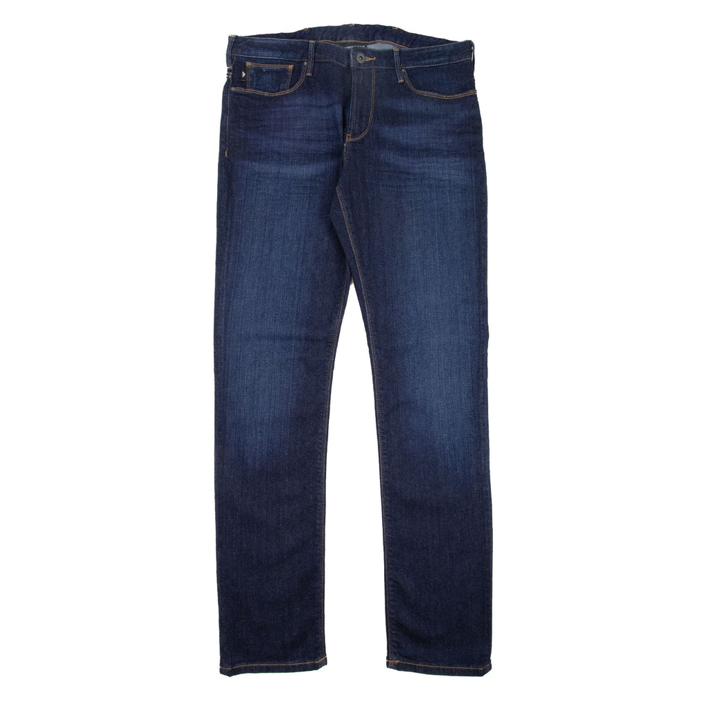 Emporio Armani Orange Stitch J06 Slim Fit Denim Blue 0941