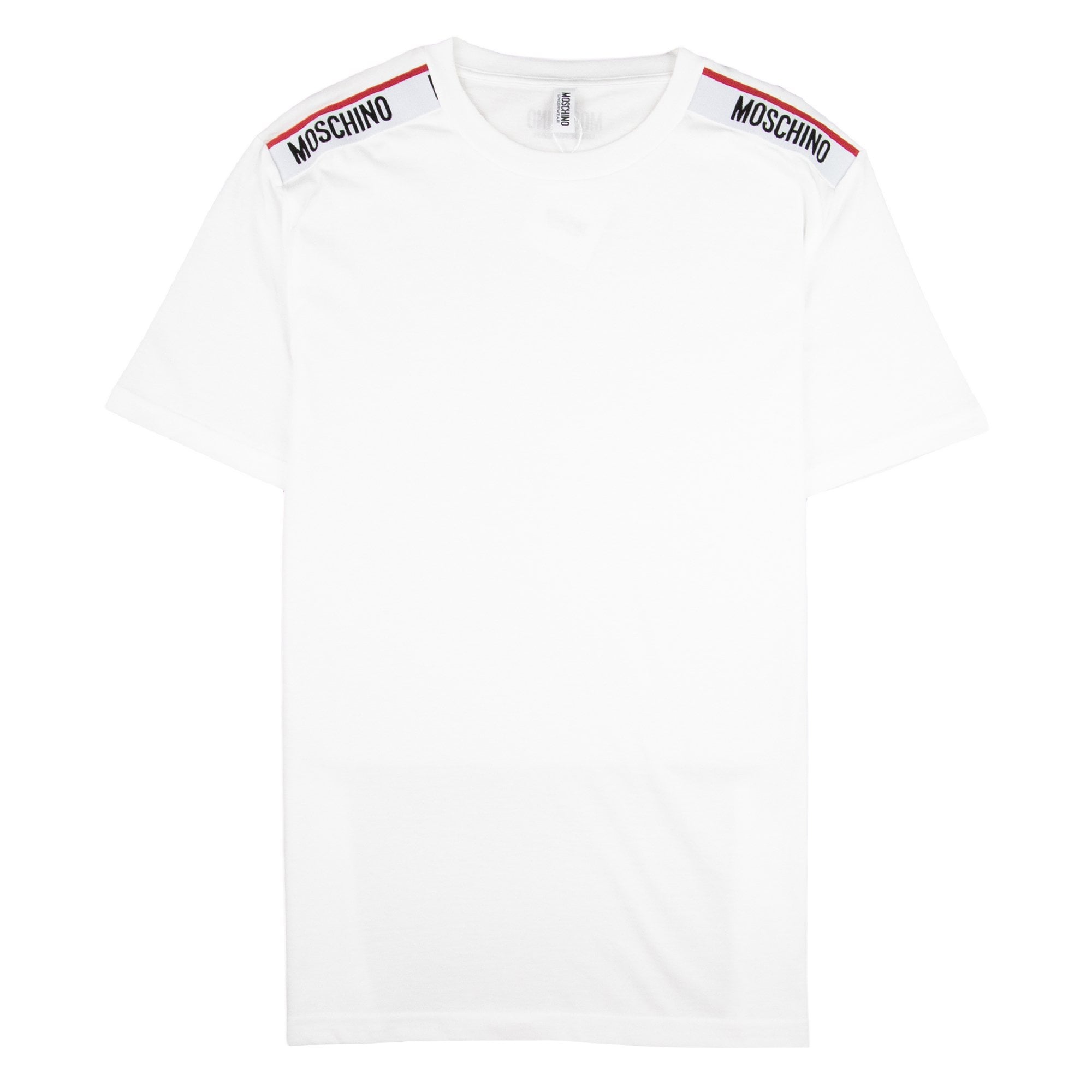 Moschino Underwear Tape Logo T-shirt White 001