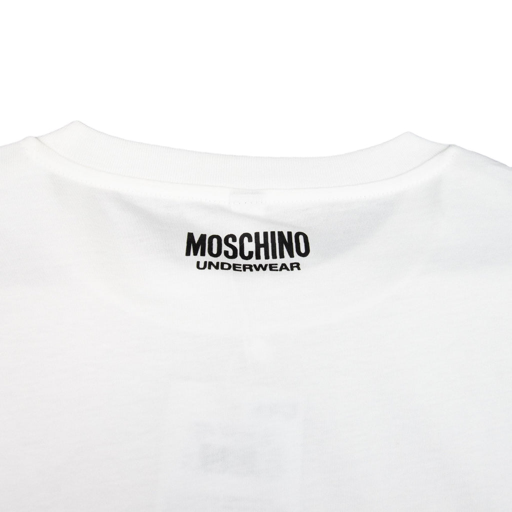 Moschino Underwear Tape Logo T-shirt White 001