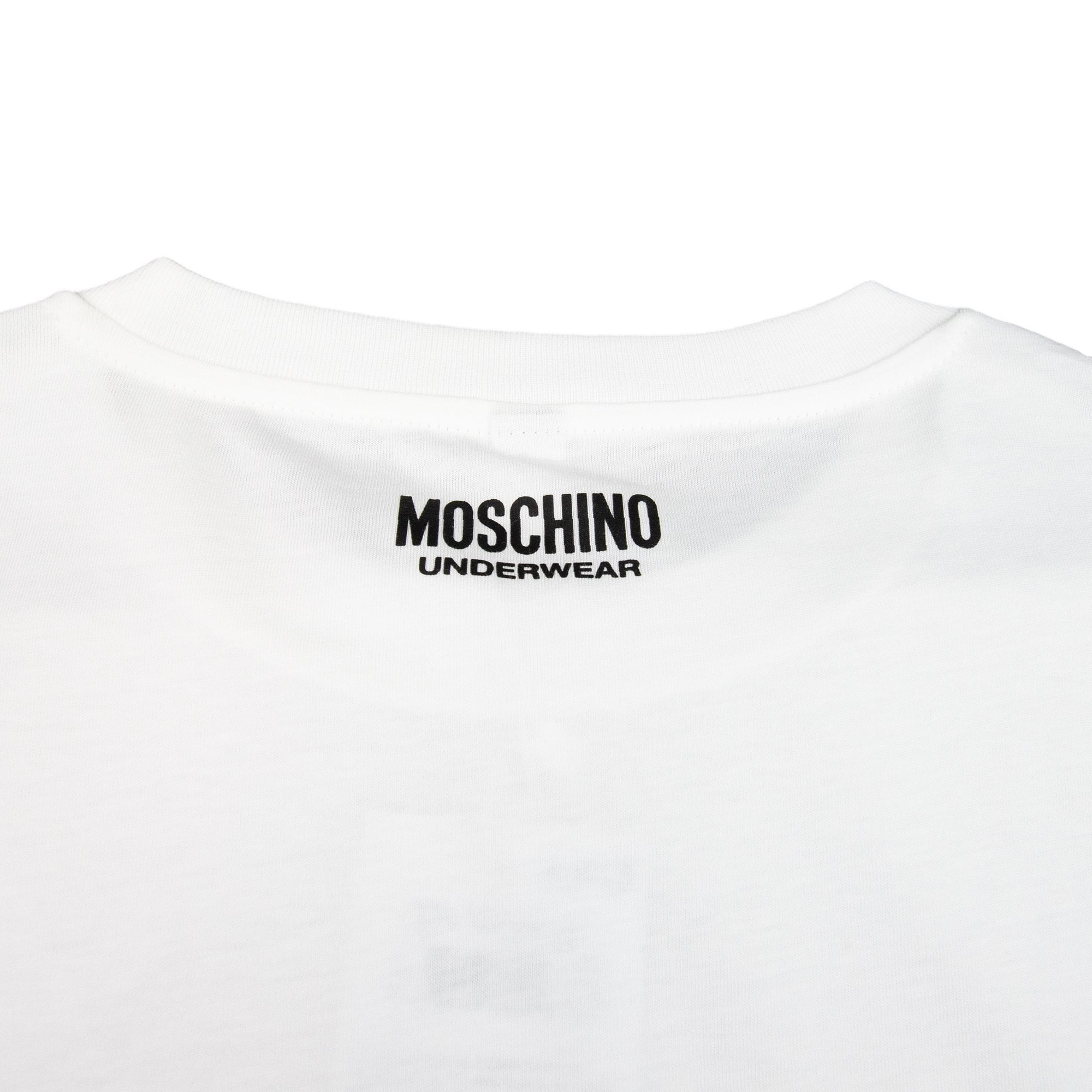 Moschino Underwear Tape Logo T-shirt White 001