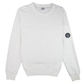CP Company Arm Lens Crewneck Sweatshirt White 103