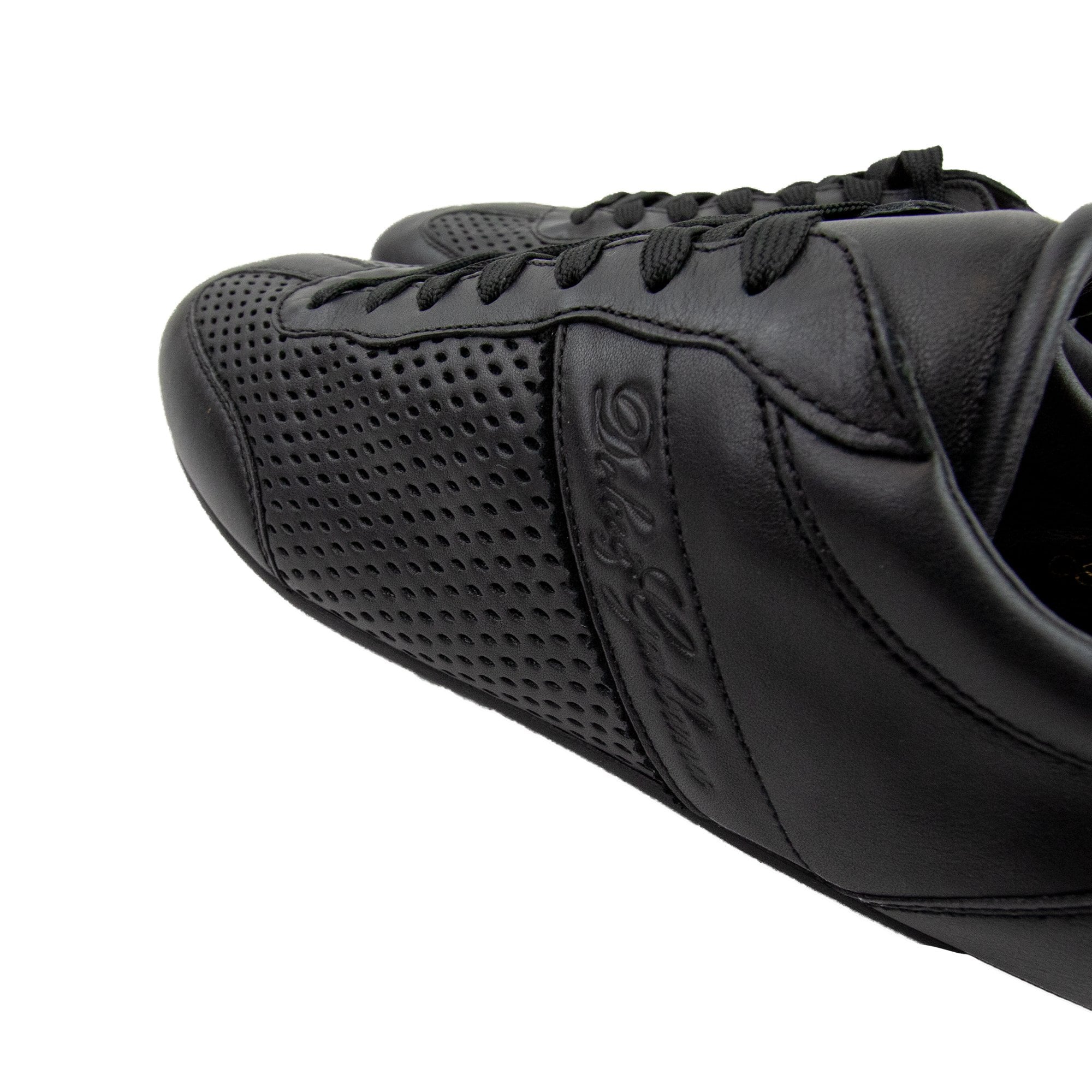 Dolce & Gabbana Slim Script Logo Mesh Trainers Black