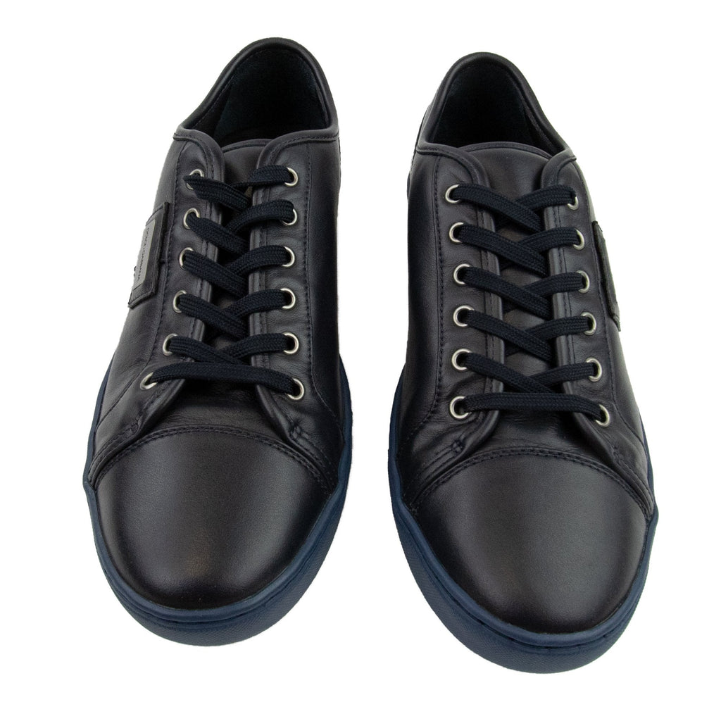 Dolce & Gabbana Slim Script Logo Mesh Trainers Black