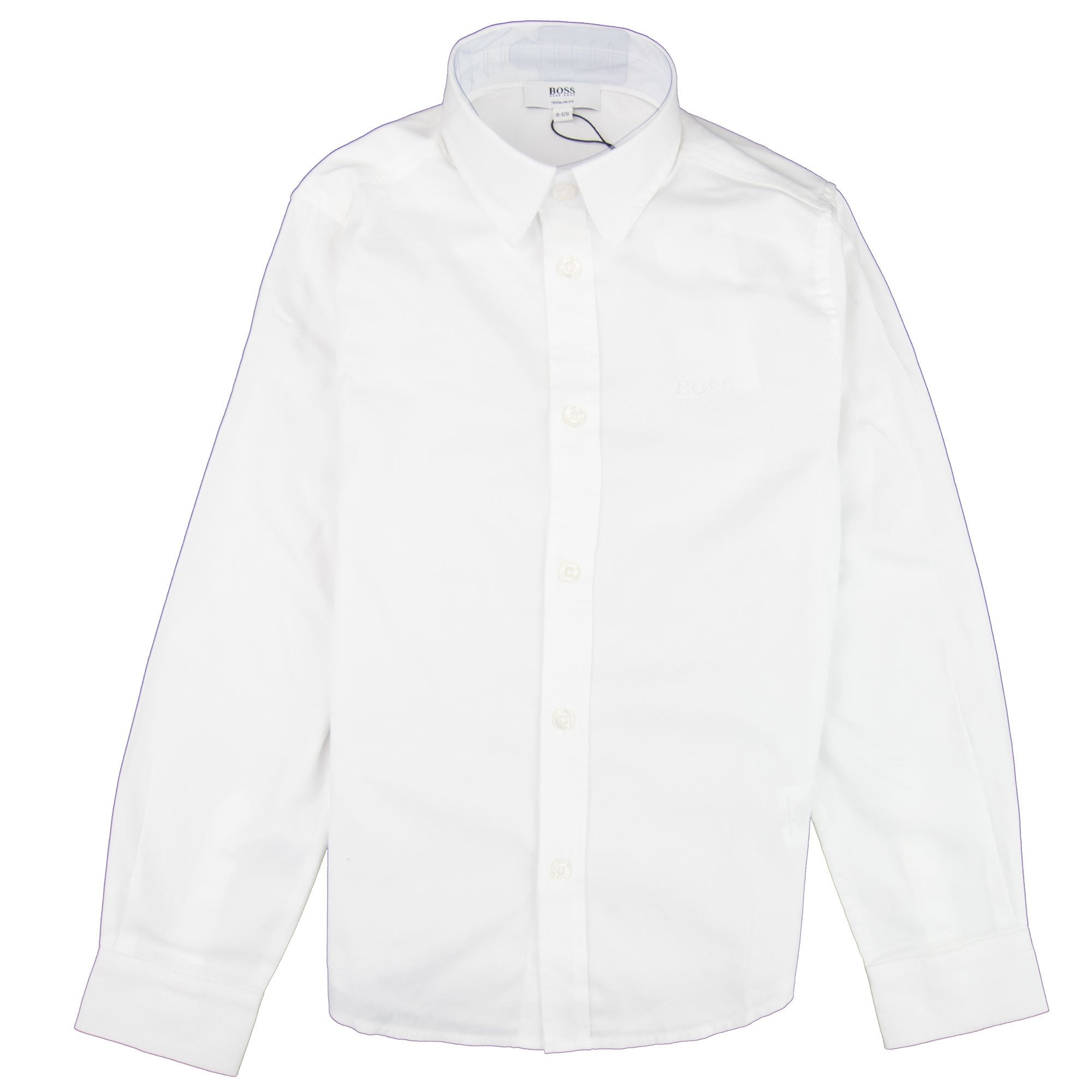 Hugo Boss Kids Long Sleeve Shirt White