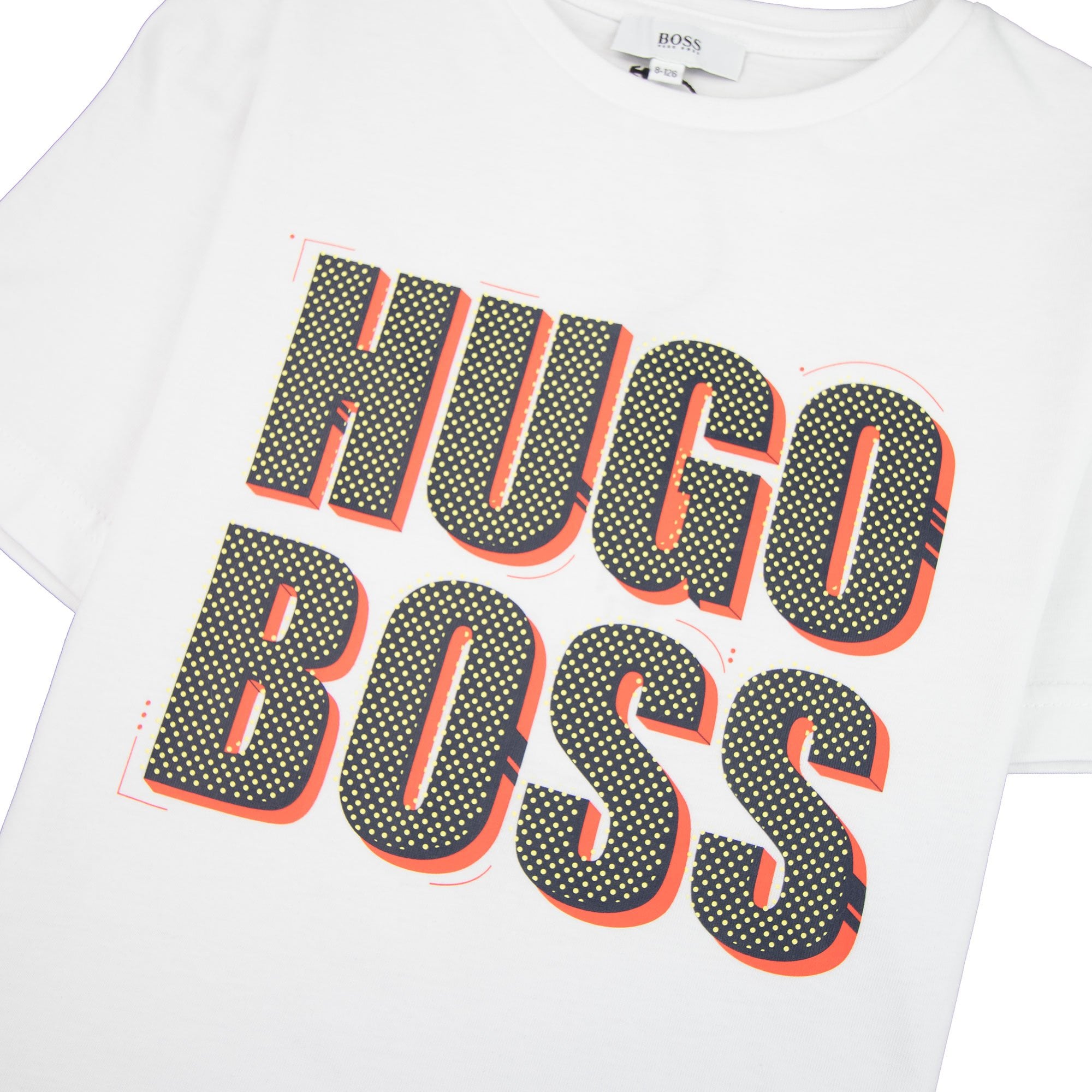 Hugo Boss Kids Polka Dot Logo T-shirt White