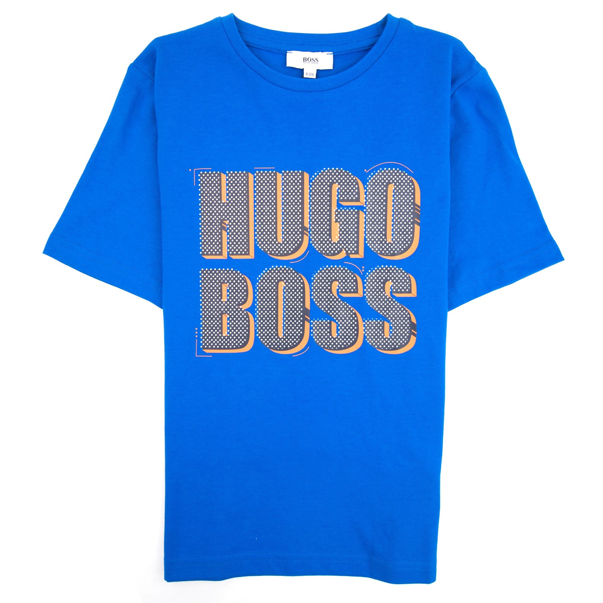 Hugo Boss Kids Polka Dot Logo T-shirt Blue