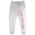 Love Moschino Overlap Script Logo Sweatpants Grey