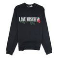 Love Moschino Rose Logo Sweatshirt Black