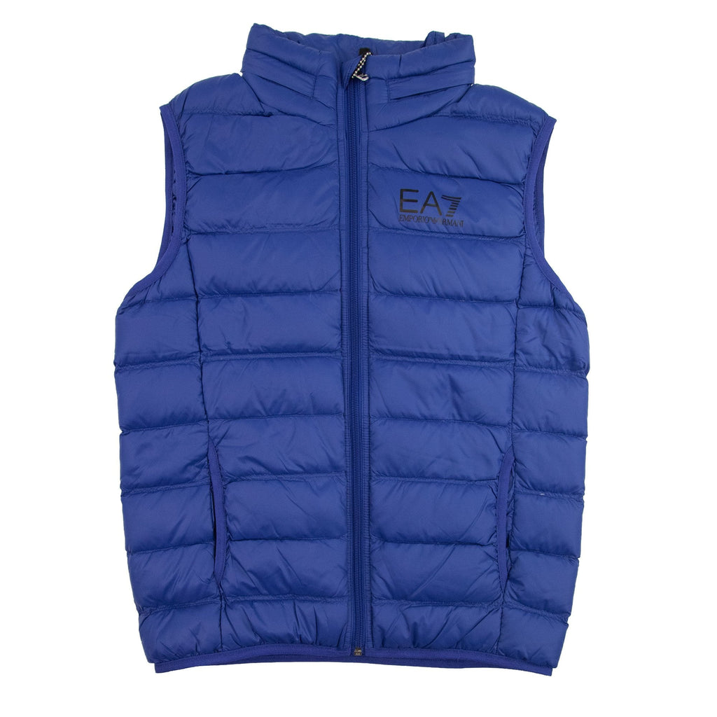 EA7 Junior Down Gilet Bodywarmer Blue