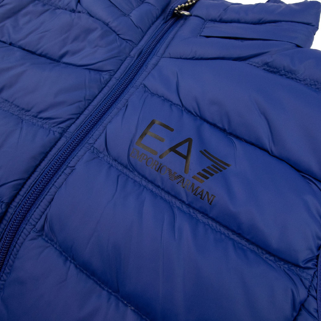 EA7 Junior Down Gilet Bodywarmer Blue