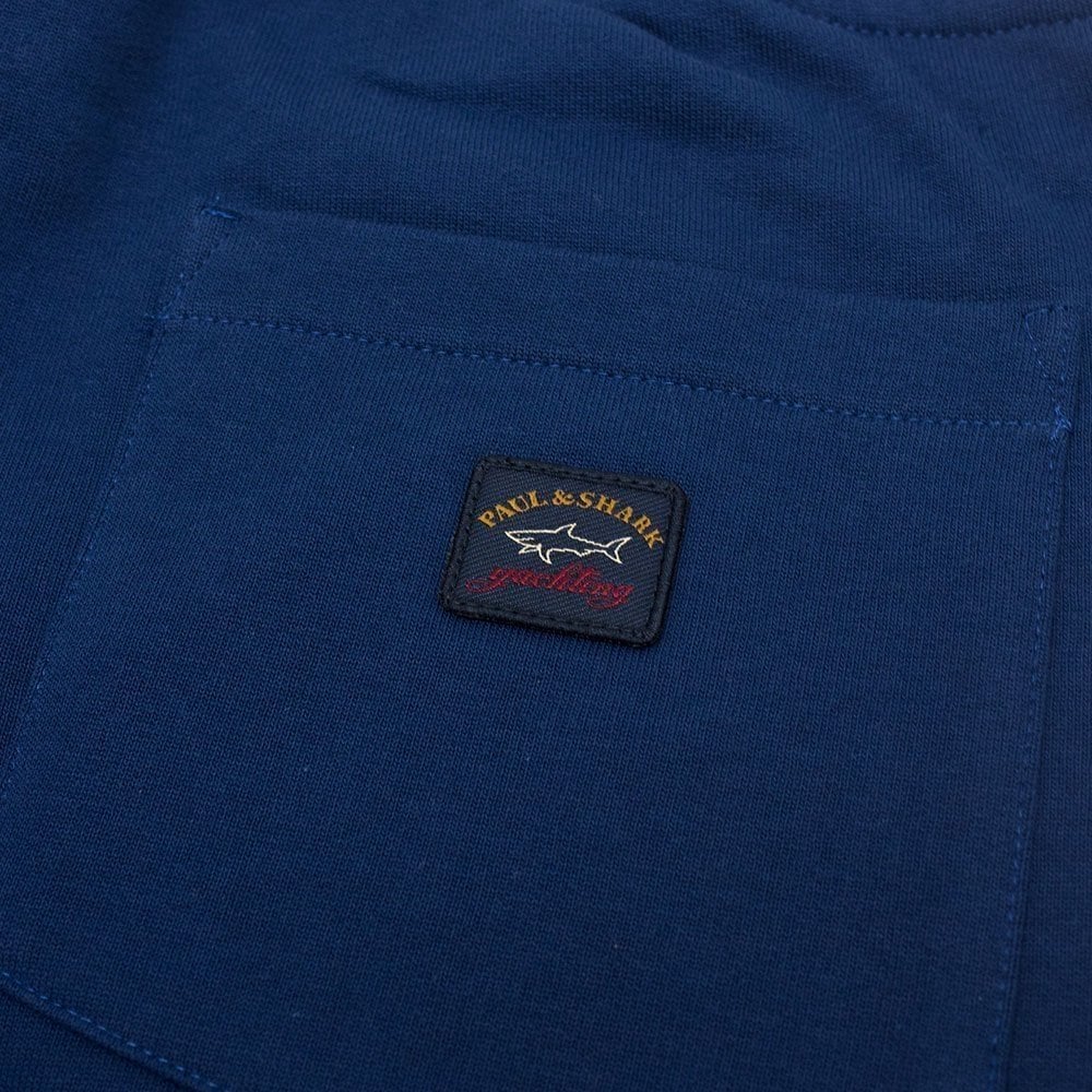 Paul And Shark Back Pocket Patch Logo Tracksuit Bottoms Royal Blue