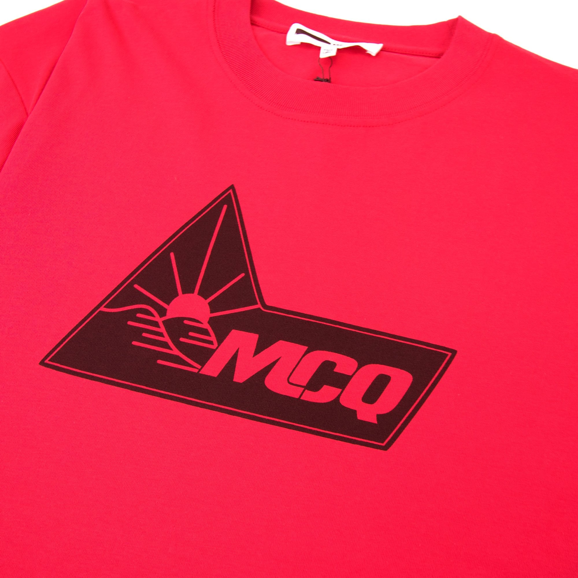 MCQ By Alexander McQueen Sun Logo T-shirt Red 6246