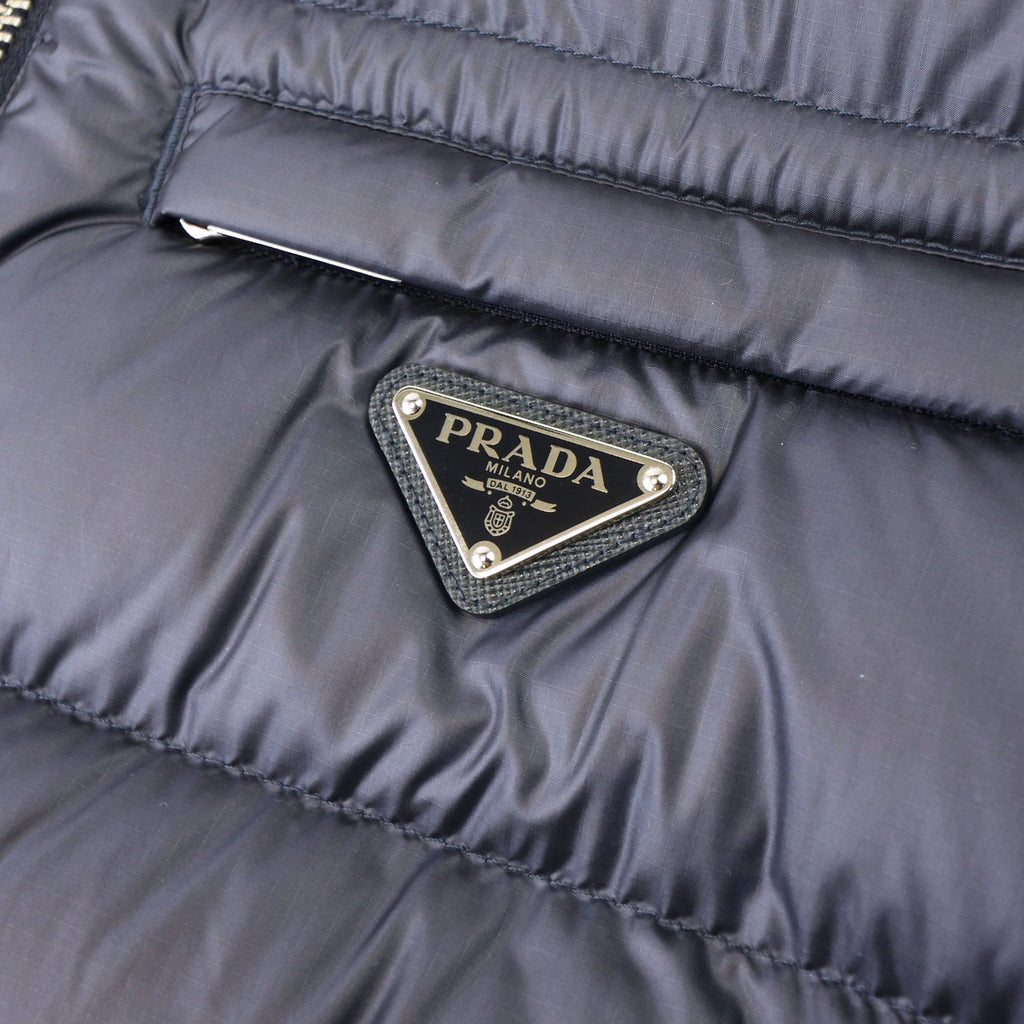Prada Piumino Ripstop Gilet Navy/Aviazione