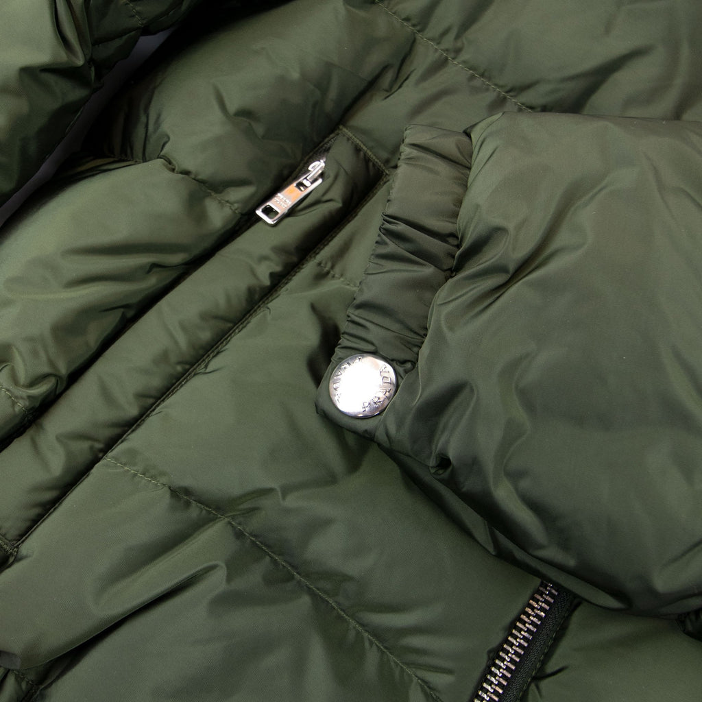 Prada Piumino Nylon Piuma Puffer Jacket Olive/Nero