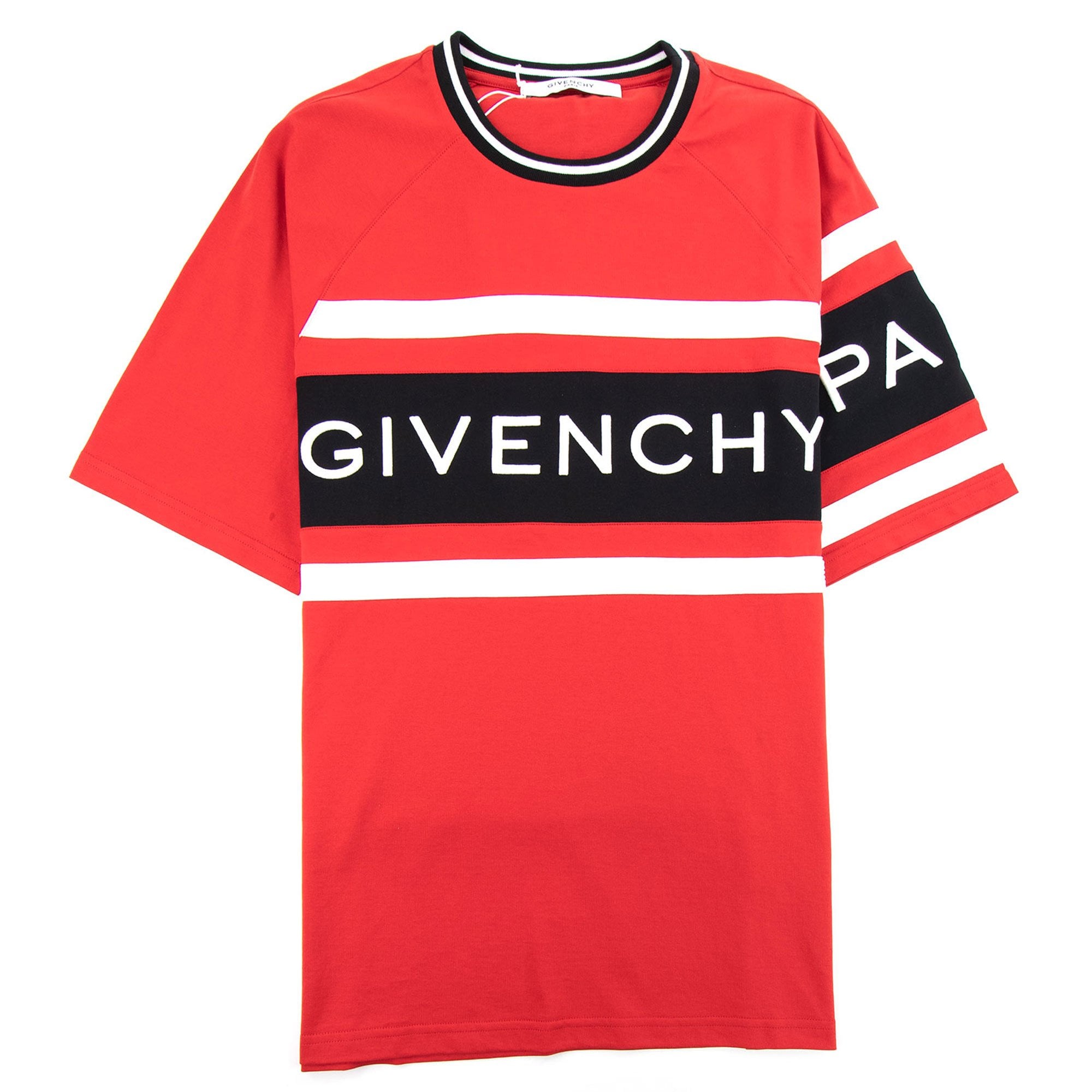 Givenchy 4G Contrasted Slim Fit T-Shirt Red/Black