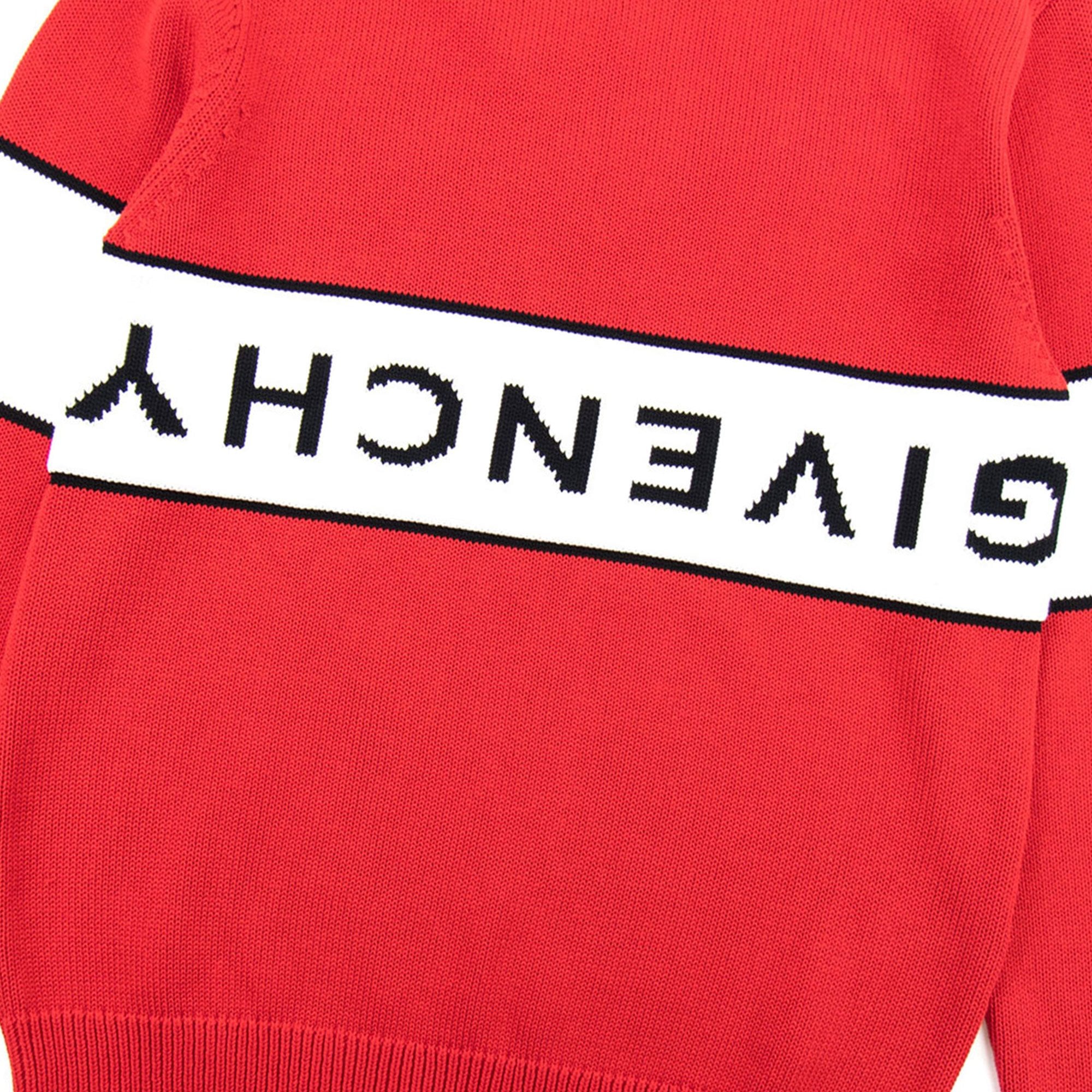 Givenchy Reverse Logo Sweater Red/white