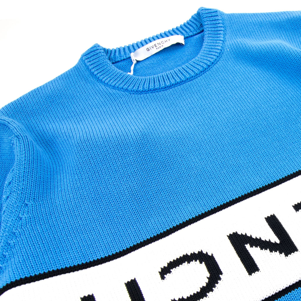 Givenchy Reverse Logo Sweater Blue/white