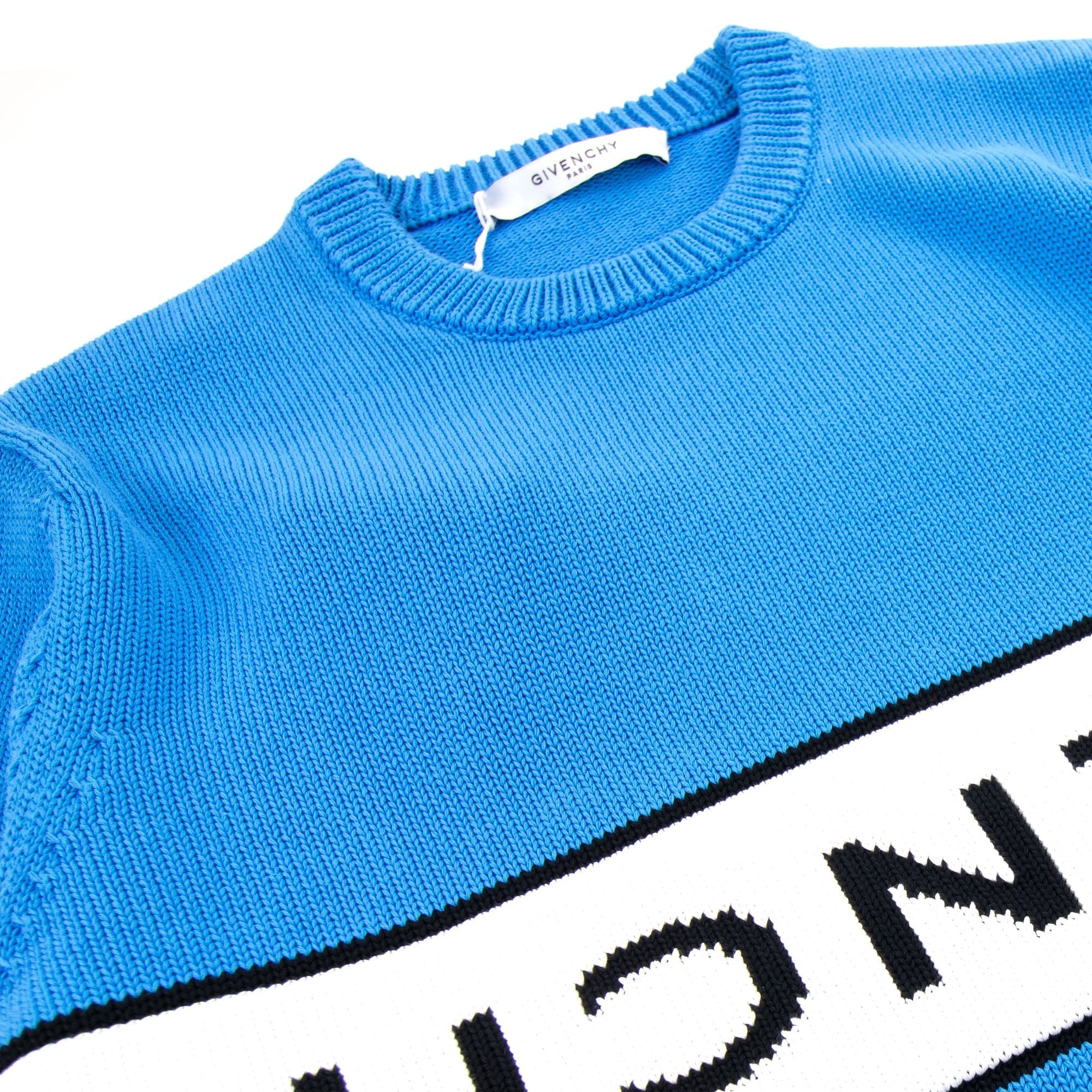 Givenchy Reverse Logo Sweater Blue/white