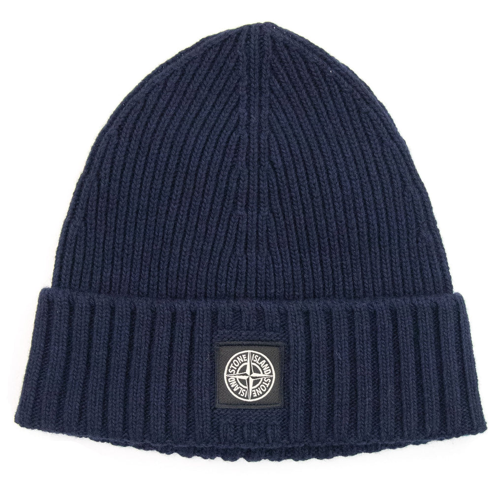 Stone Island Junior Compass Beanie Navy V0020