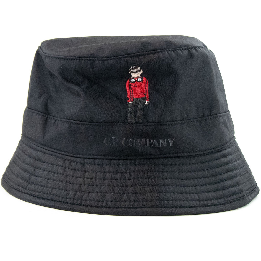 CP Company Comic And Cars Bucket Hat Black