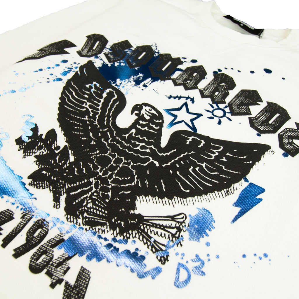 Dsquared2 Parrot Paint Sweatshirt White 0100