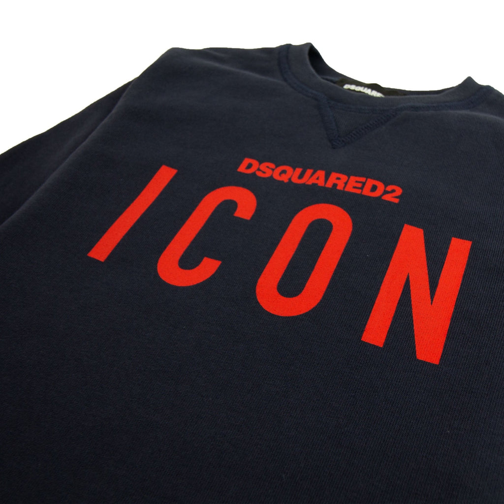 Dsquared2 Kids Icon Crewneck Sweatshirt Navy