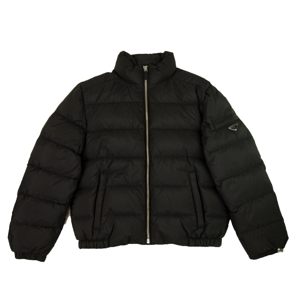 Prada Piumino Nylon Down Jacket Nero