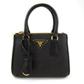 Prada Mini Saffiano Tote Bag Nero