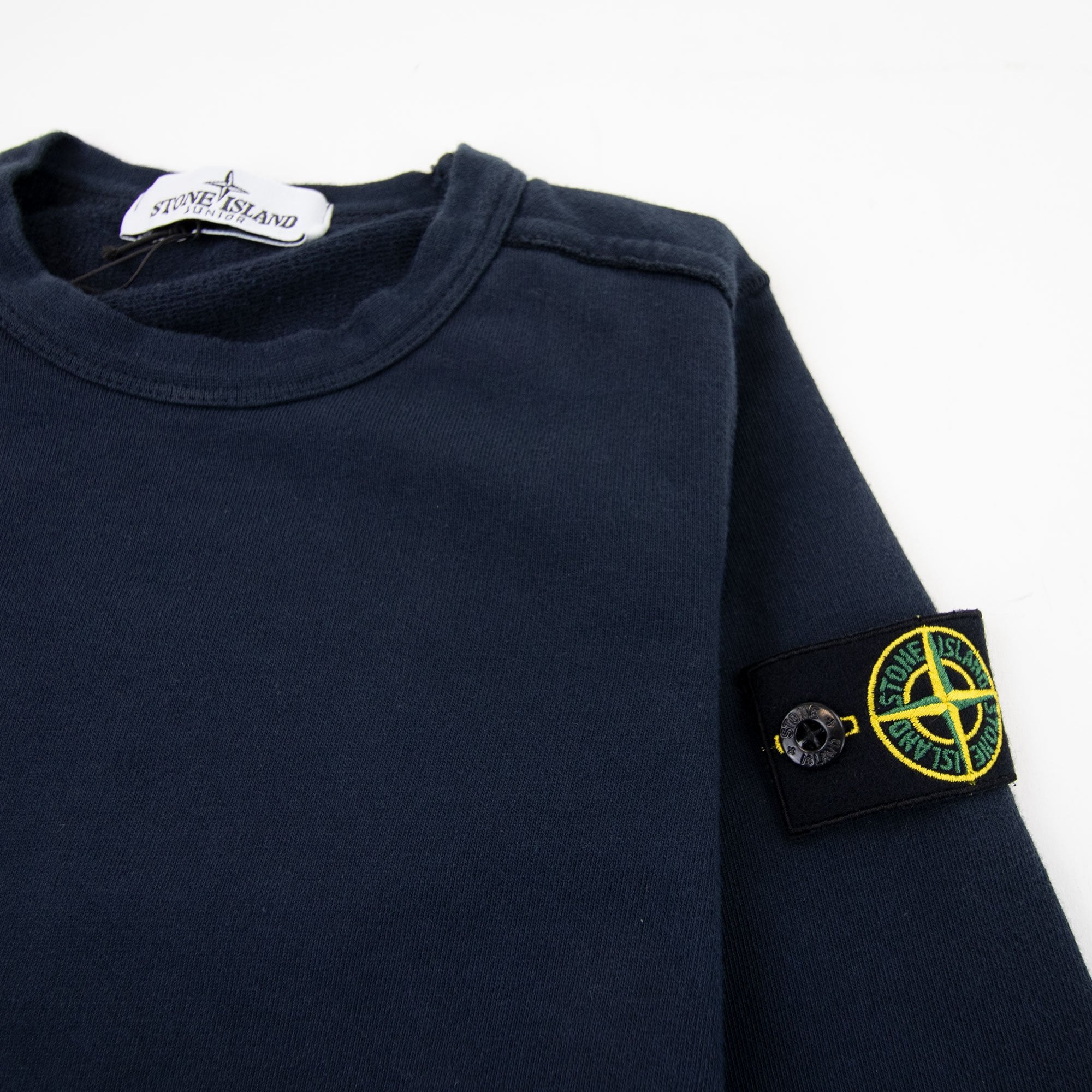 Stone Island Junior SS Crewneck Sweatshirt Navy V0020 | ONU – Onu