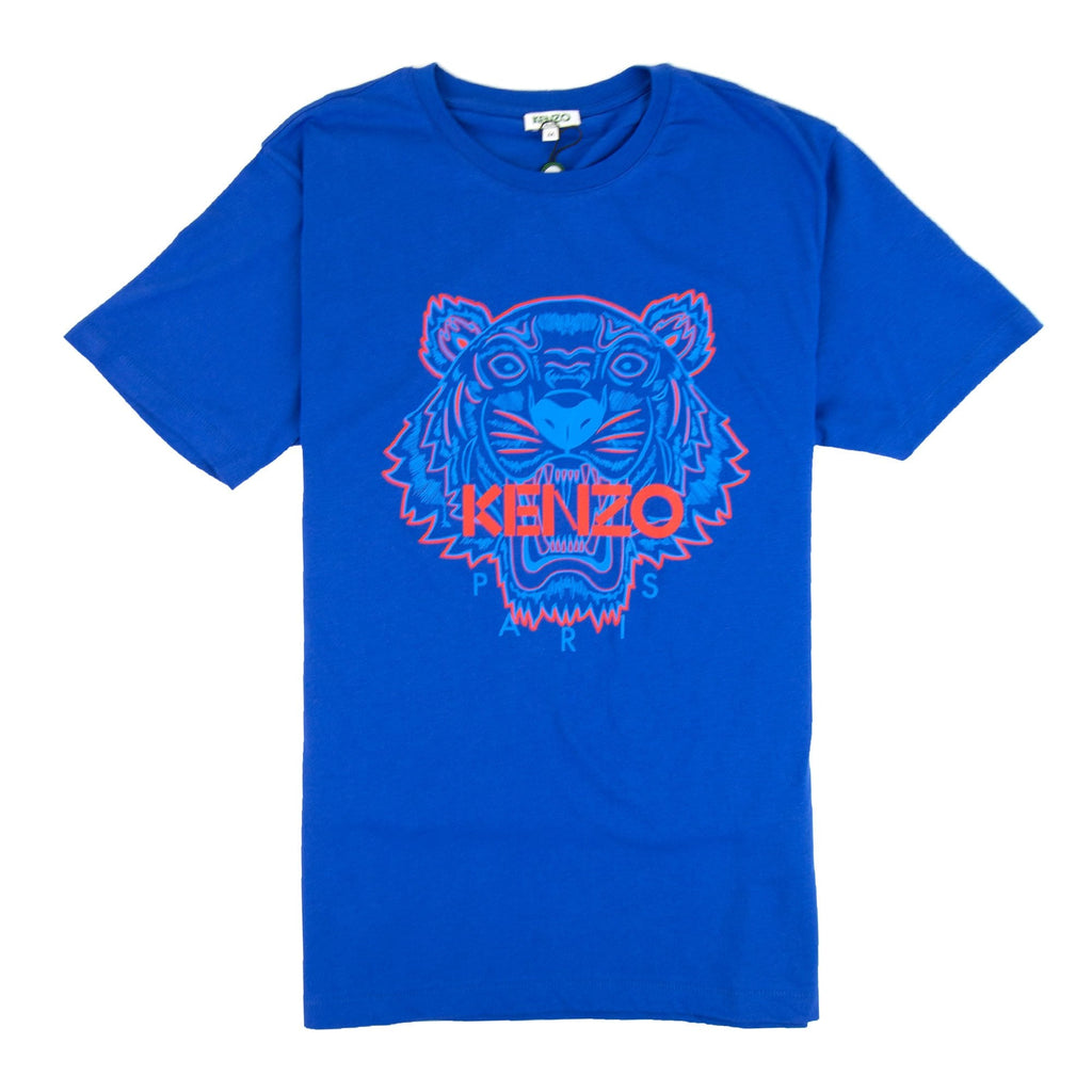 Kenzo Two-tone Tiger T-shirt Blue