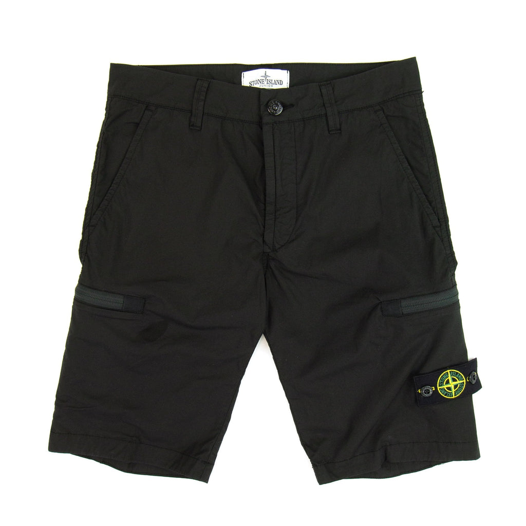 Stone Island Junior Cargo Shorts Black VOO29