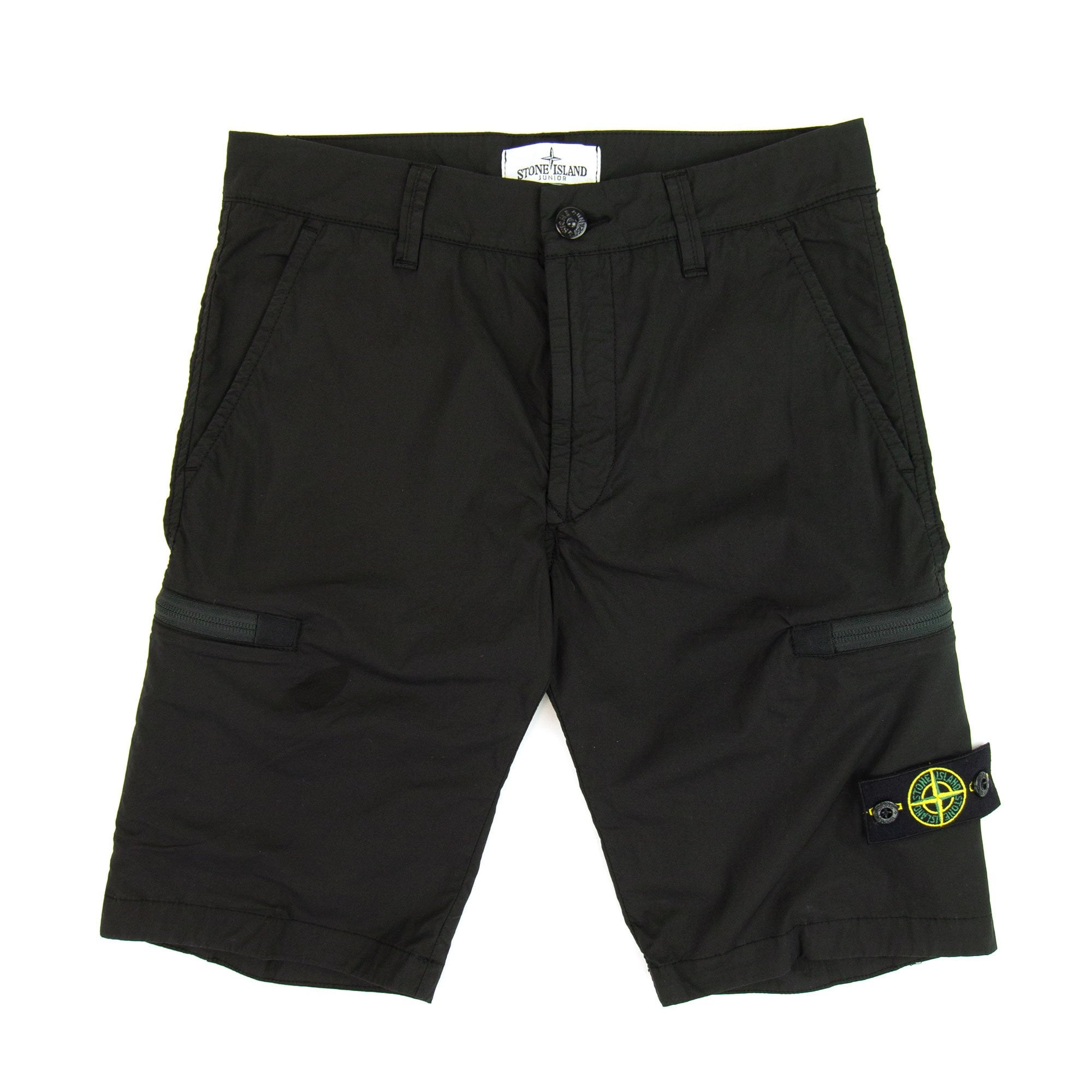Stone Island Junior Cargo Shorts Black VOO29
