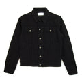 Givenchy Embroidered Rainbow Logo Denim Jacket Black