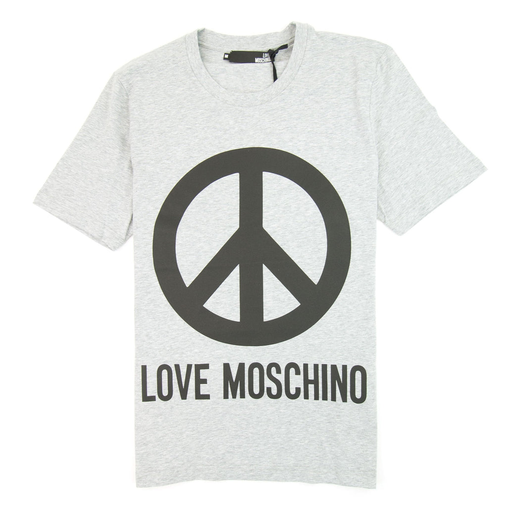 Love Moschino Peace T-shirt Grey/Black