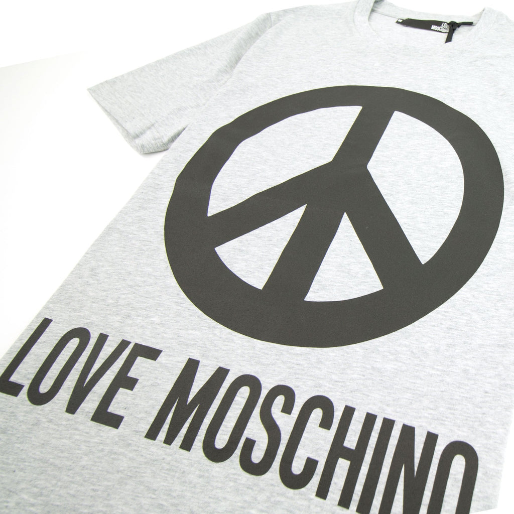 Love Moschino Peace T-shirt Grey/Black